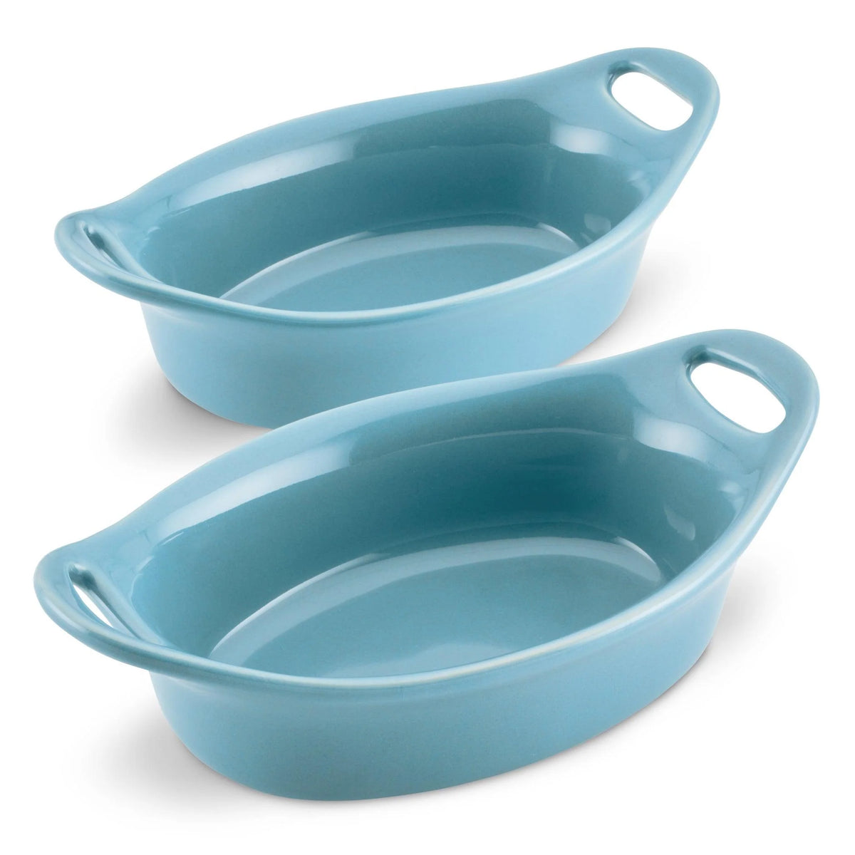 2-Piece 12-Ounce Oval Ceramic Au Gratin Set