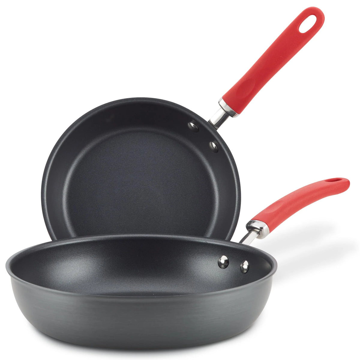 9.5-Inch and 11.75-Inch Hard Anodized Nonstick Induction Frying Pan Set