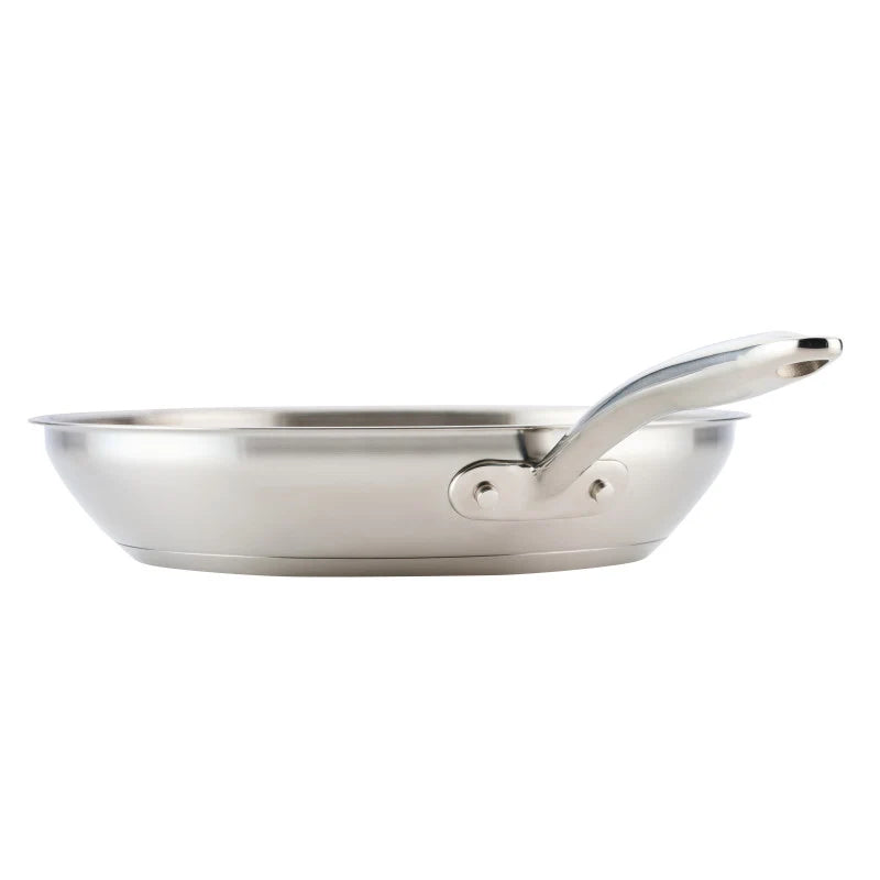 12.5-Inch Stainless Steel Frying Pan